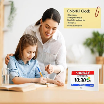 MRCHYDZ 7 Inch Clock with Day and Date - Image 3