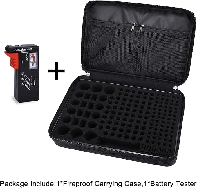 Fireproof Battery Organizer Storage Case Waterproof & Explosionproof, Safe Bag - Image 5