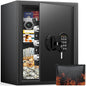 Safe Box with Fireproof Waterproof Bag, Home Safe with Keys & Pass Code & Wall by Mitlvge