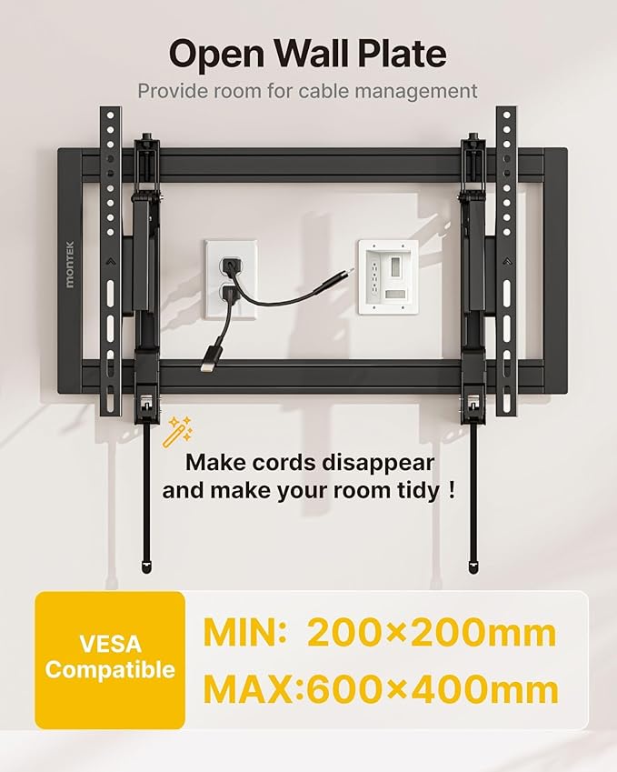 monTEK Heavy Duty Tilting TV Wall Mount Barckt - Image 8