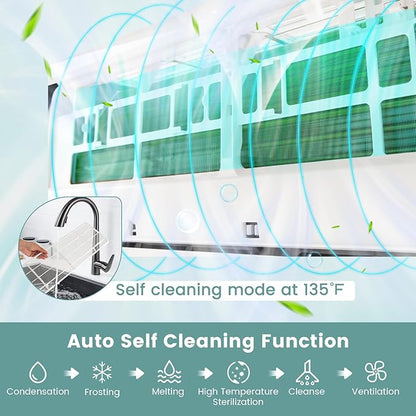 RELAX4LIFE Mini Split Ac/Heating System, 12000 BTU Ductless Mini Split Air - Image 5