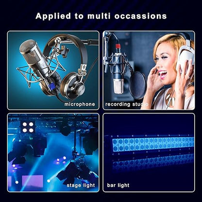 AuxLink XLR Cables, XLR Microphone Cable 25 ft 4 Pack - Image 6