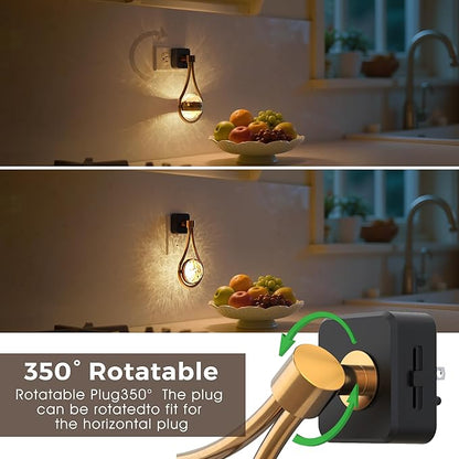 L LOHAS LED Night Lights Plug Into Wall: Star Projector Nightlight, Dusk to - Image 4