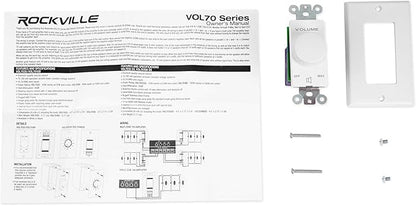 Rockville VOL7035 35W 70V Wall Volume Control, Easy Install, Dust-Protected - Image 6