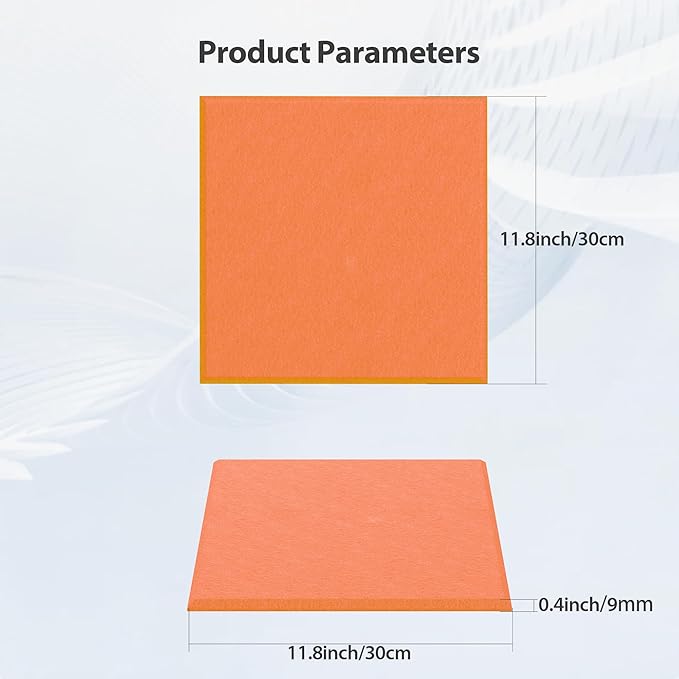 Amantech 12 Pack Acoustic Panels Self Adhesive Sound Proof Foam, High Density - Image 6