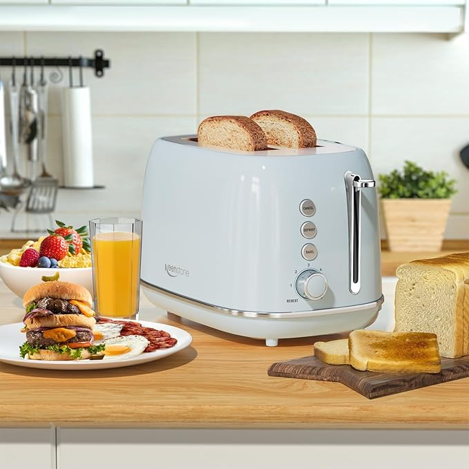 Retro 2 Slice Stainless Steel Toaster - Image 6