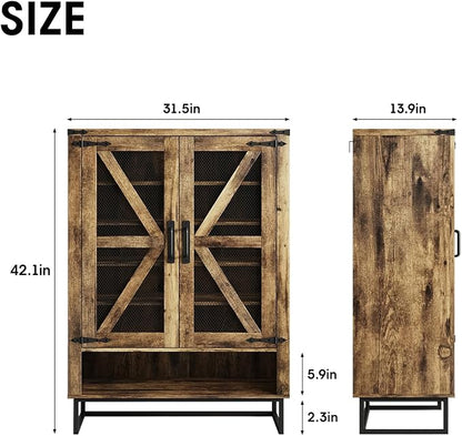Maupvit 42.1" Farmhouse Shoe Cabinet - Image 2