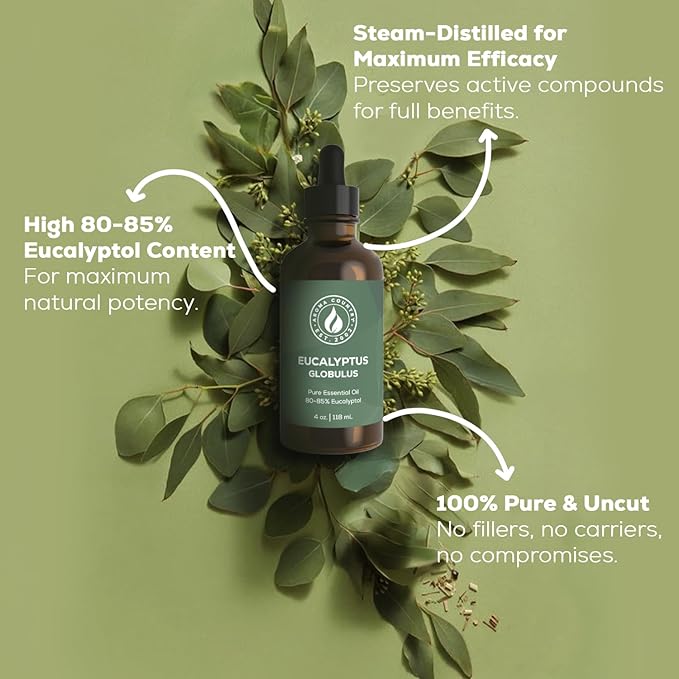Aroma Country 100% Pure Eucalyptus Essential Oil – Organic & Undiluted Diffuser - Image 3