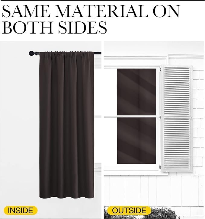 NICETOWN 84 Bedroom Curtains and Drapes - Image 4