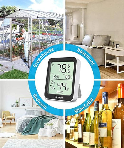 Govee Bluetooth Hygrometer Thermometer, Large LCD, Max/Min Records, 2-Year Data - Image 7