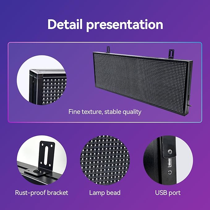 P10 Digital Signage Displays Sports Ticker Glance Advertising Screen Software - Image 5