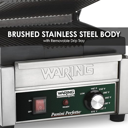 Waring Commercial WPG150 Compact Italian-Style Panini Grill - Image 4