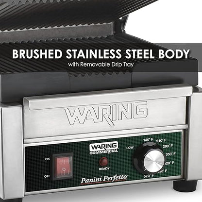 Waring Commercial WPG150 Compact Italian-Style Panini Grill - Image 4