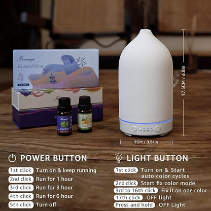 200ML Ceramic Essential Oil Diffuser - Image 6