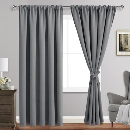 JIUZHEN Blackout Curtains for Bedroom by JIUZHEN