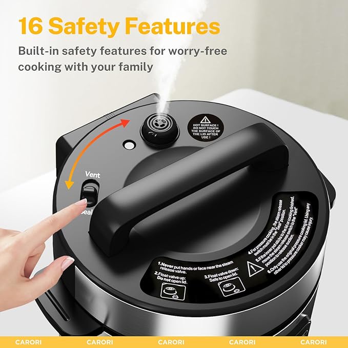 9-in-1 Electric Pressure Cooker, 1000W Instant Multi-Cooker - Image 6