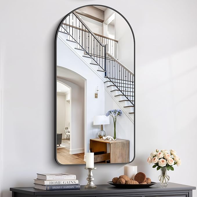 Arched Bathroom Mirror, Wall Mounted Mirror, Living Room, Vertically Hanging - Image 5