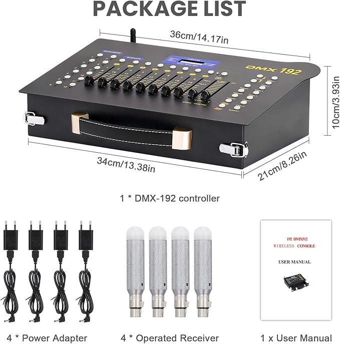 CaalLogt DMX512 Controller Stage DJ Light Console Lighting Mixer Board Console - Image 8