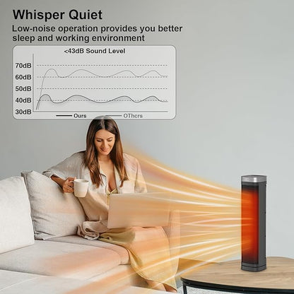 Portable Space Heater, 1500W Ceramic Heating Fan - Image 5