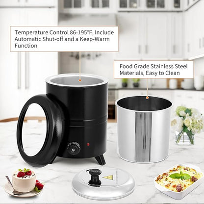 Garvee 10.5QT Commercial Soup Kettle, Automatic Soup Warmer - Image 4