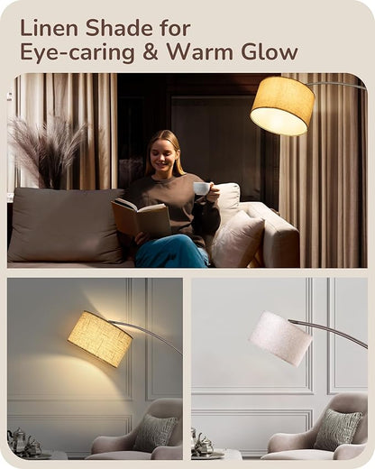 EDISHINE Dimmable Mid Century Modern Floor Lamp - Image 5