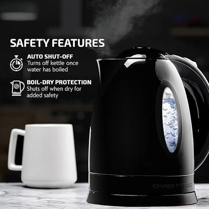 OVENTE Electric Kettle, 1.7L Fast Boiling Water Heater - Image 2