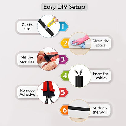 Rubber Bond TV Cord Hider Cable Protector - Image 7