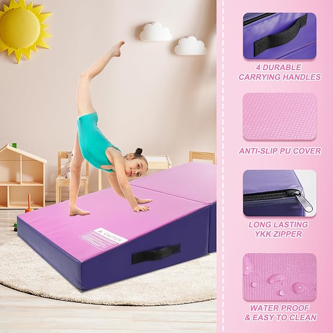 Kangaroo Hoppers Incline Gymnastics Mat, Skill Training, Home Gym Exercise - Image 5
