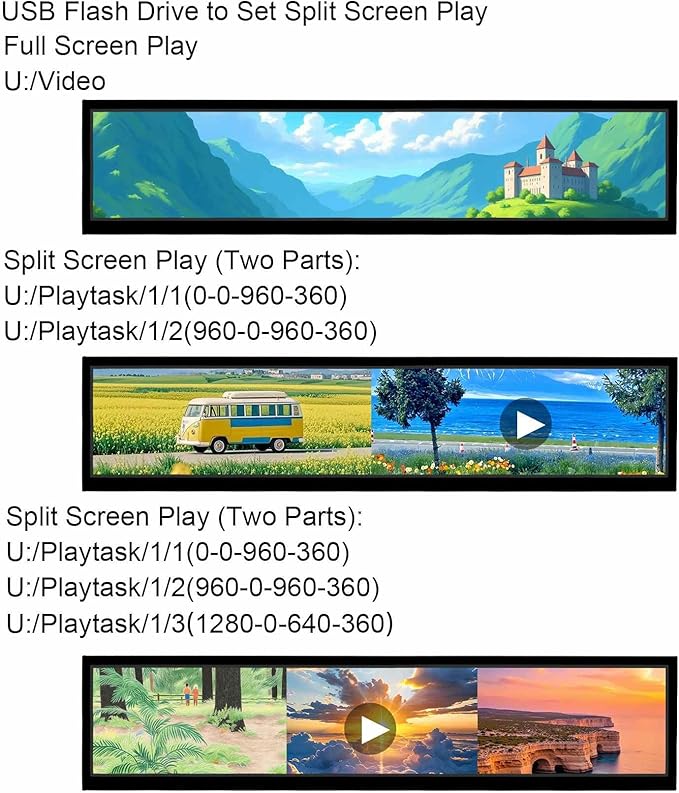VSDISPLAY 24 Inch Ultra Digital Signage 1920x360 Resolution IPS Display - Image 4