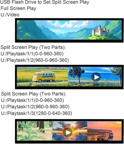 VSDISPLAY 24 Inch Ultra Digital Signage 1920x360 Resolution IPS Display - Image 4