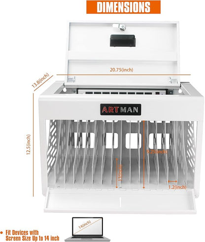 16 Device Wall-Mount Charging Station - Image 5