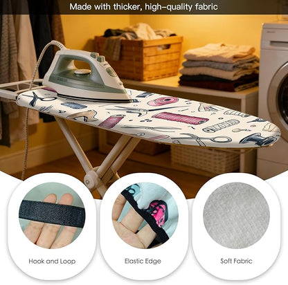 Nuxovilar Ironing Board Cover Needle Cotton 15x54 Inches | Ironing Board Cover - Image 5