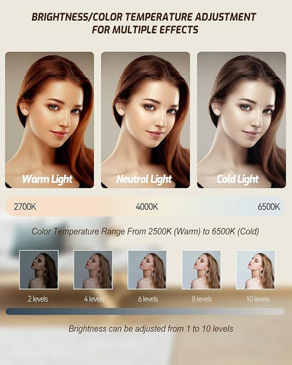 Portable Selfie Light for iPhone: 90 LED Rechargeable Phone Fill Lights - Image 3