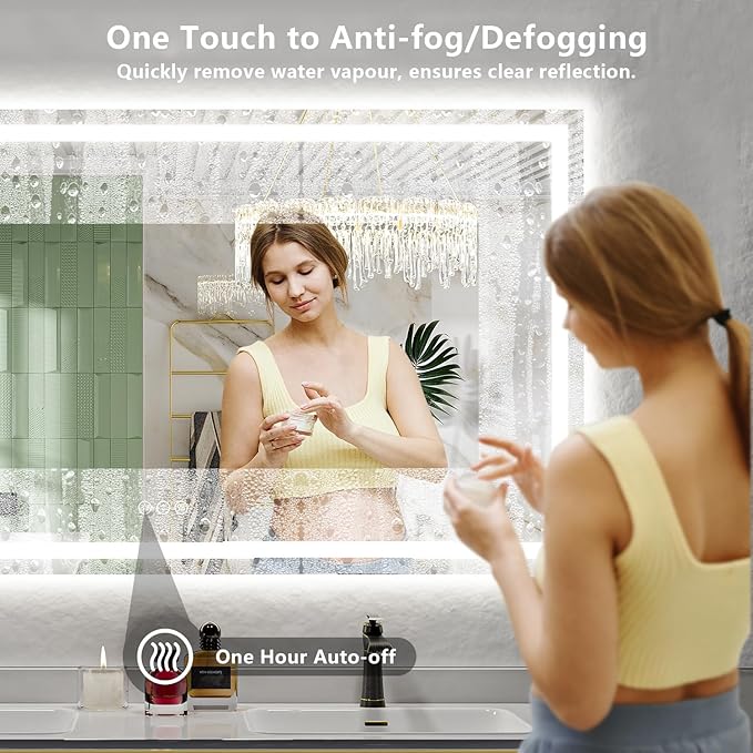 YEELAIT 72x40 Inch LED Bathroom Mirror - Image 5