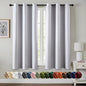 MIULEE Greyish White Blackout Curtains by MIULEE