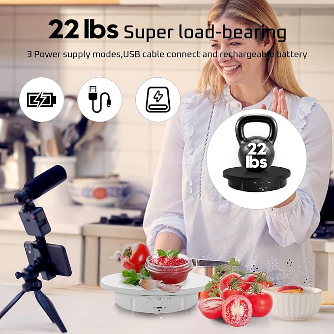 JAYEGT 3 in1 Motorized Rotating Display Stand - Image 5