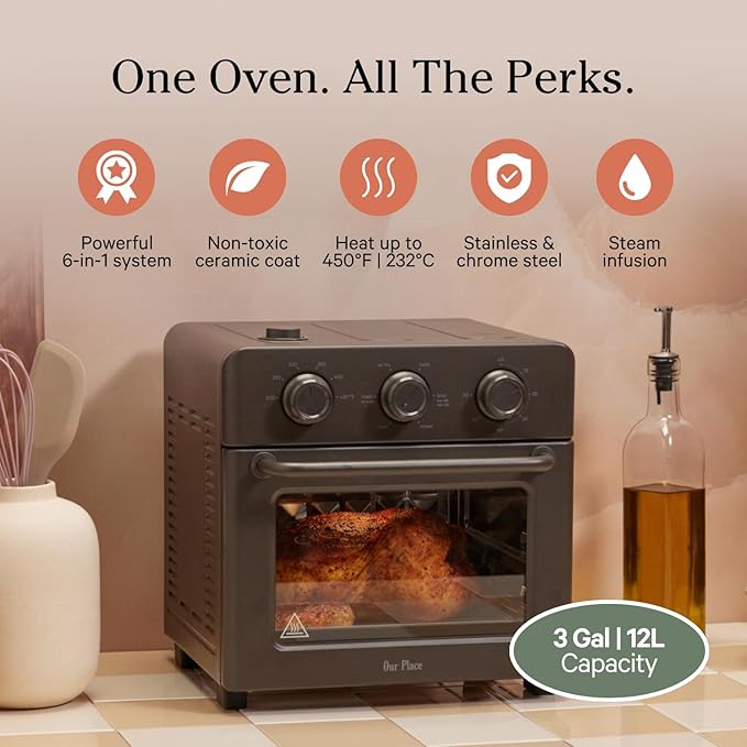 Our Place Wonder Oven | 6-in-1 Stainless Steel Air Fryer Toaster Oven Combo - Image 2