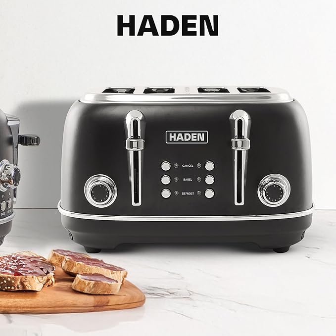 Haden Heritage 4 Slice Wide Slot Stainless Steel Toaster - Image 7