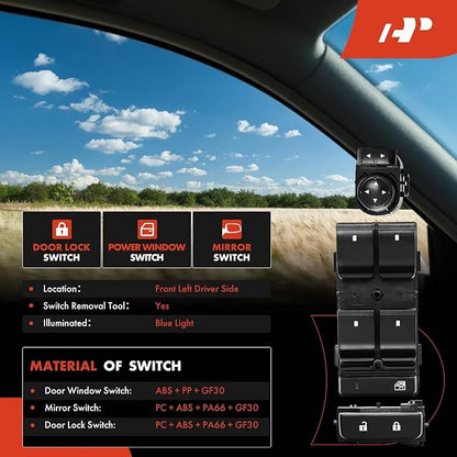 A-Premium Power Window Control Switch & Door Lock Mirror Switch - Image 2