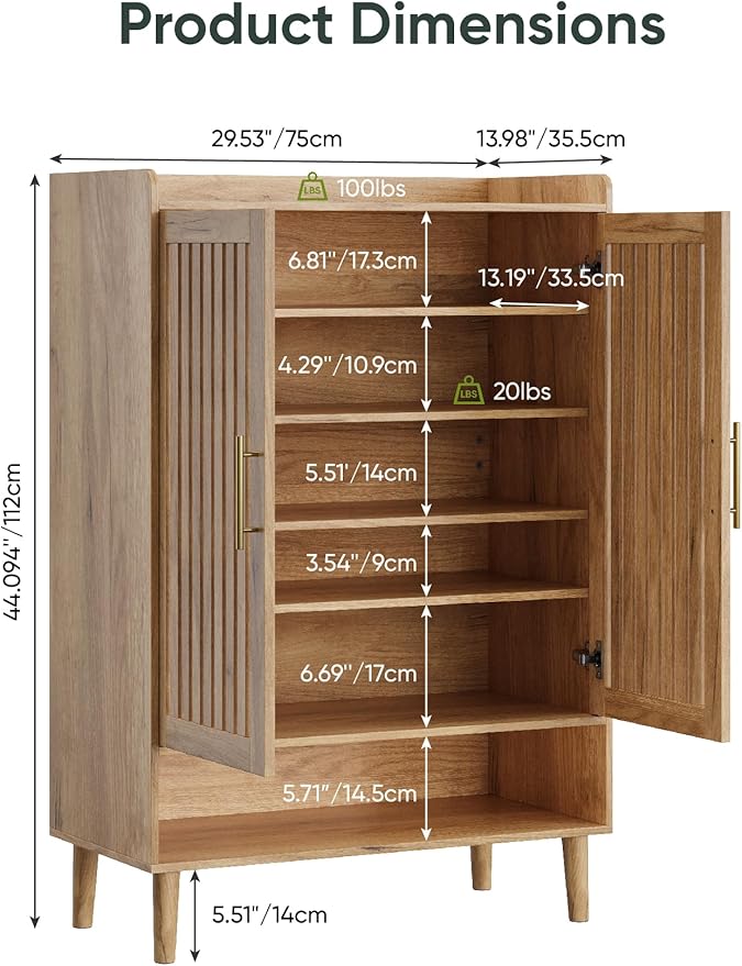 6-Tier Shoe Storage Cabinet - Image 2