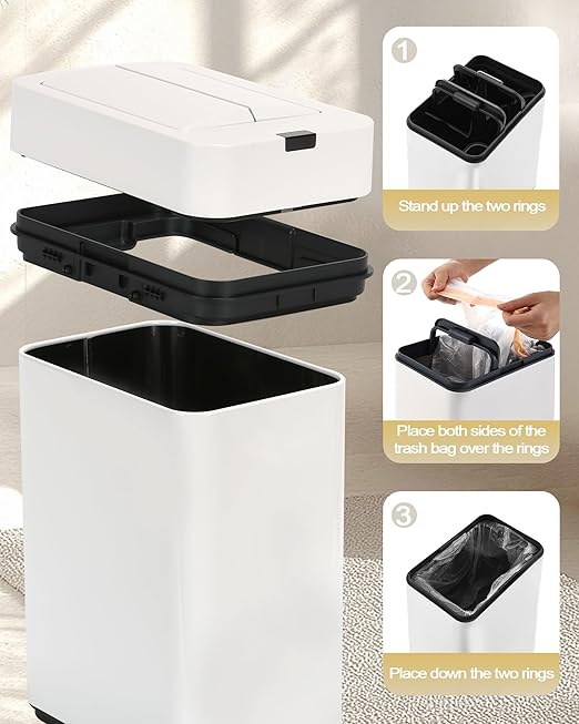 ELPHECO Bathroom Trash Can - Image 8