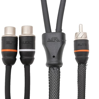 Elite Audio EA-PRMY2F Premium 2-Ch Oxygen Free Copper RCA Y-Adapter by EliteAudio