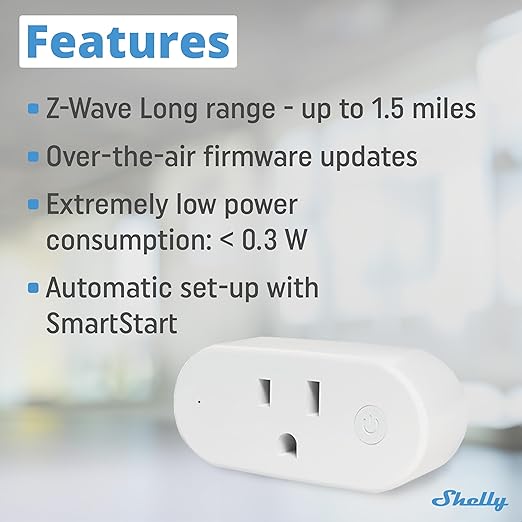 Shelly Wave Plug US LR | Z-Wave Long Range Smart Plug - Image 2