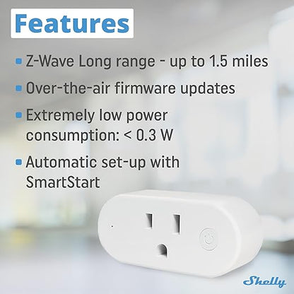 Shelly Wave Plug US LR | Z-Wave Long Range Smart Plug - Image 2