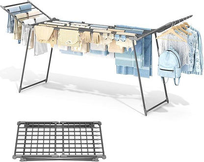 APEXCHASER Clothes Drying Rack Foldable, Large Drying Rack Clothing Retractable by APEXCHASER