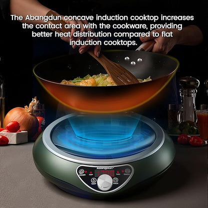 Induction Wok Cooktop，1700W Electric Wok Portable Induction Single Burner Used - Image 7