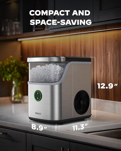 Silonn Nugget Ice Maker Countertop, Ice Basket - Image 6