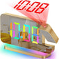SZELAM Projection Alarm Clock, 7.4" LED Mirror Digital Clocks Large Display by SZELAM