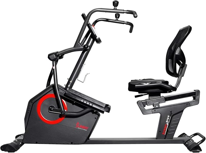 Sunny Health & Fitness Elite Recumbent Cross Trainer & Elliptical Machine - Image 9