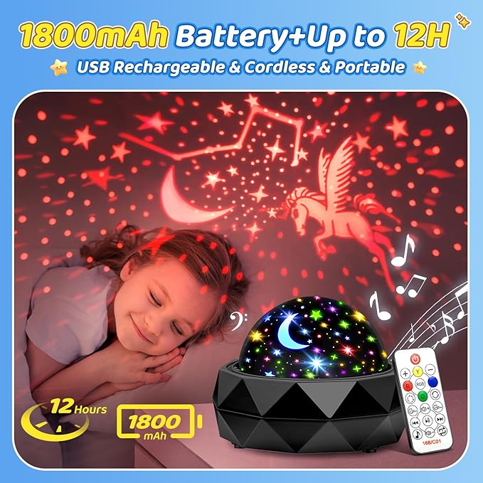 PIKOY Night Light Projector for Kids Room - Image 6